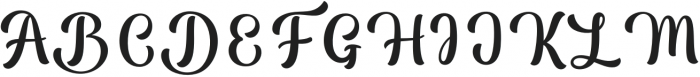 Darlington Regular otf (400) Font UPPERCASE