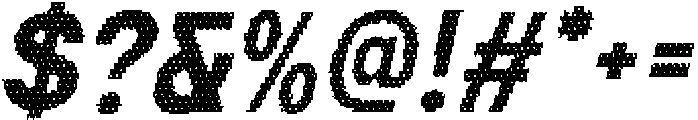 Darlond Disco Italic otf (400) Font OTHER CHARS