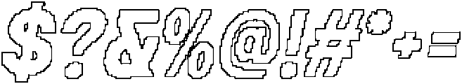 Darlond Pixel Outline otf (400) Font OTHER CHARS
