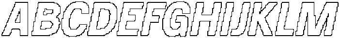 Darlond Pixel Outline otf (400) Font UPPERCASE