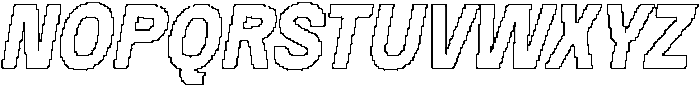 Darlond Pixel Outline otf (400) Font UPPERCASE