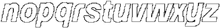 Darlond Pixel Outline otf (400) Font LOWERCASE