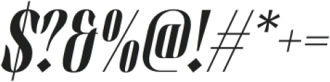 Darvine Italic otf (400) Font OTHER CHARS