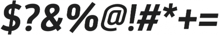 Darwin Bold Italic otf (700) Font OTHER CHARS