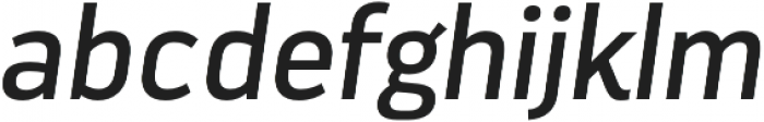 Darwin Regular Italic otf (400) Font LOWERCASE