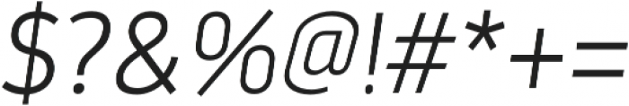 DarwinAlt Extra Light Italic otf (200) Font OTHER CHARS