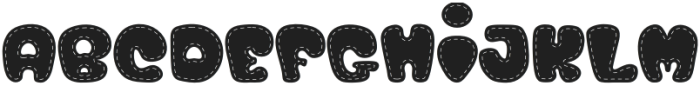 Dash Bubble Regular otf (400) Font UPPERCASE