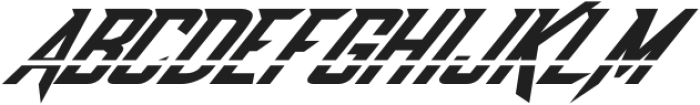Dash Horizon Italic Stripe otf (400) Font UPPERCASE