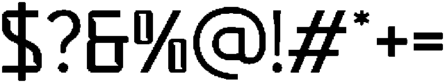 Dashcore Regular otf (400) Font OTHER CHARS