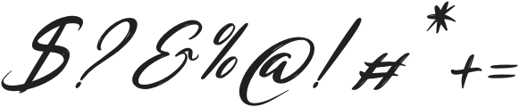 Dashthyn Italic otf (400) Font OTHER CHARS