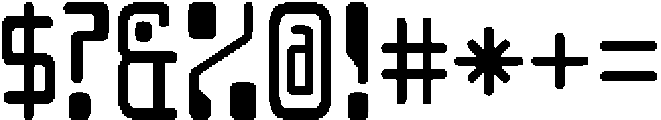 DataRegime Regular otf (400) Font OTHER CHARS
