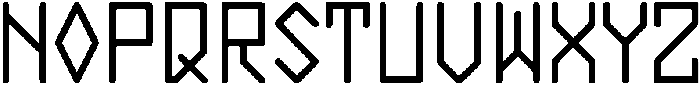 Dataware Regular otf (400) Font UPPERCASE