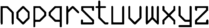 Dataware Regular otf (400) Font LOWERCASE