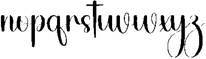 Daughter Regular otf (400) Font LOWERCASE