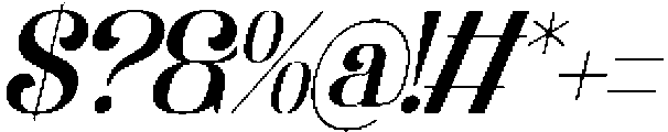 Davenor Italic otf (400) Font OTHER CHARS