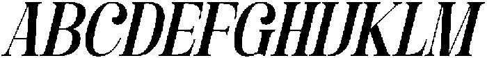 Davenor Italic otf (400) Font UPPERCASE