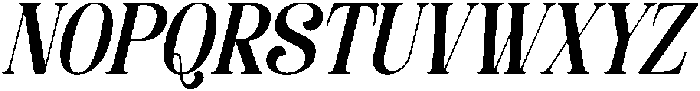 Davenor Italic otf (400) Font UPPERCASE
