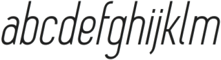 Davish Light Italic otf (300) Font LOWERCASE