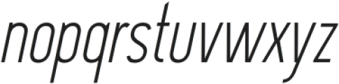 Davish Light Italic otf (300) Font LOWERCASE