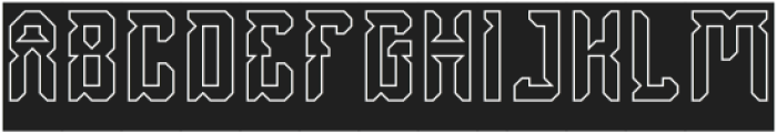 Dayak Shield-Hollow-Inverse otf (400) Font UPPERCASE