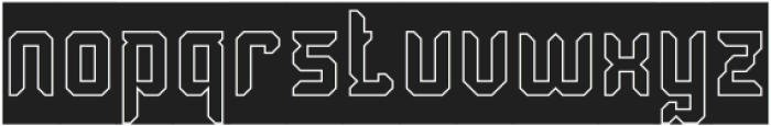 Dayak Shield-Hollow-Inverse otf (400) Font LOWERCASE