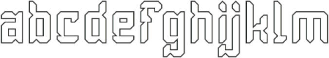 Dayak Shield-Hollow otf (400) Font LOWERCASE