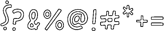 Daydream Outline otf (400) Font OTHER CHARS