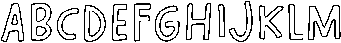 Daydream Outline otf (400) Font UPPERCASE