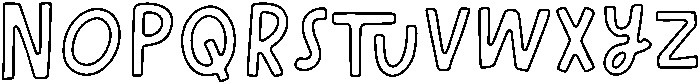 Daydream Outline otf (400) Font UPPERCASE