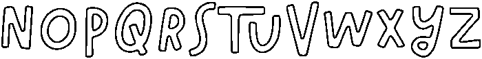 Daydream Outline otf (400) Font LOWERCASE