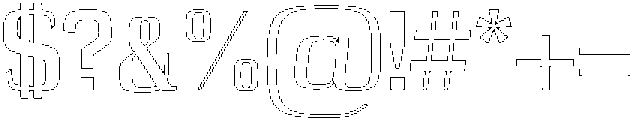 Dayleen Outline otf (400) Font OTHER CHARS