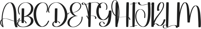 Dayling Regular otf (400) Font UPPERCASE