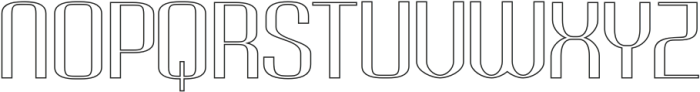 Dazney Outline otf (400) Font UPPERCASE
