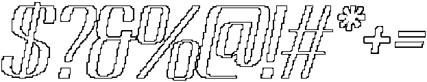 Dazney Pixel Outline otf (400) Font OTHER CHARS