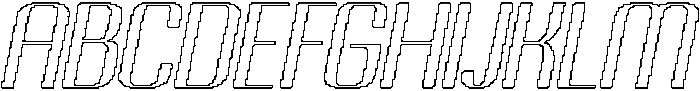 Dazney Pixel Outline otf (400) Font UPPERCASE