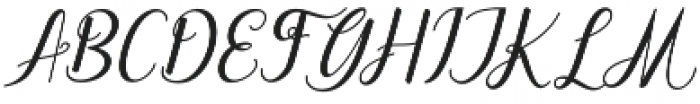 dahlia Script Italic otf (400) Font UPPERCASE