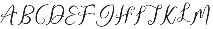 dayatha Regular otf (400) Font UPPERCASE