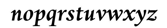 DanteMTStd-BoldItalic Font LOWERCASE