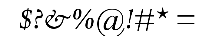 DanteMTStd-Italic Font OTHER CHARS