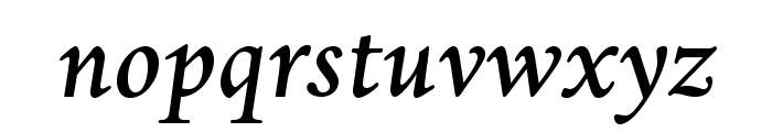 DanteMTStd-MediumItalic Font LOWERCASE