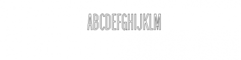 Daania-Outline.otf Font UPPERCASE