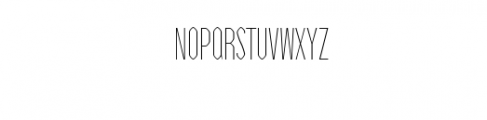 Daania-Thin.otf Font UPPERCASE