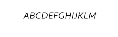 Dado Neue Light Italic.otf Font UPPERCASE