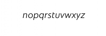 Dado Neue Light Italic.otf Font LOWERCASE