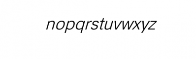 Dado Next Light Italic.otf Font LOWERCASE