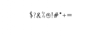 Dahlia script Font OTHER CHARS