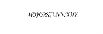 Dahlia script Font UPPERCASE