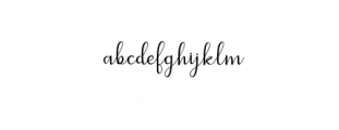 Dahlia script Font LOWERCASE