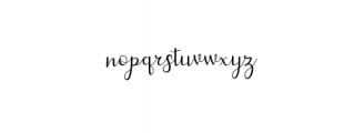 Dahlia script Font LOWERCASE