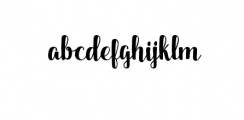 Dankita Script Font LOWERCASE